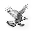 wedge tail eagle  tattoo design idea