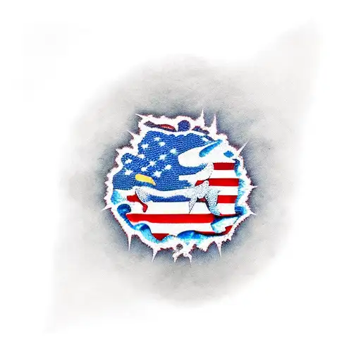 american patriotic  tattoo design idea