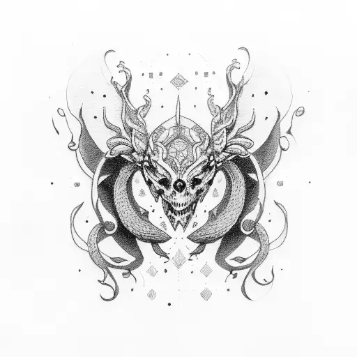 444 c.d tattoo design idea