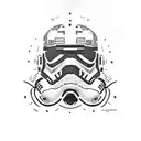 mario and Luigi star wars tattoo design idea