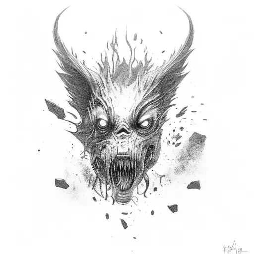 Ellie from The Last of Us in a post-apocalyptic setting tattoo design idea