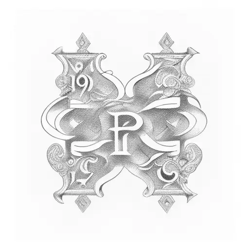 1969 in roman numerals tattoo design idea