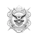 1969 in roman numerals tattoo design idea