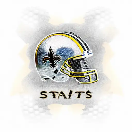 New Orleans Saints + football tattoo design idea