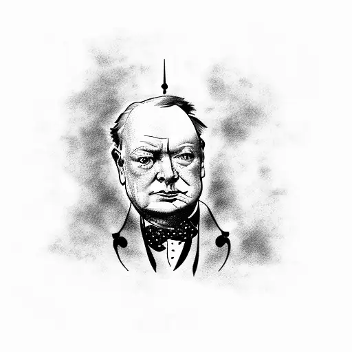 winston churchill tattoo design idea