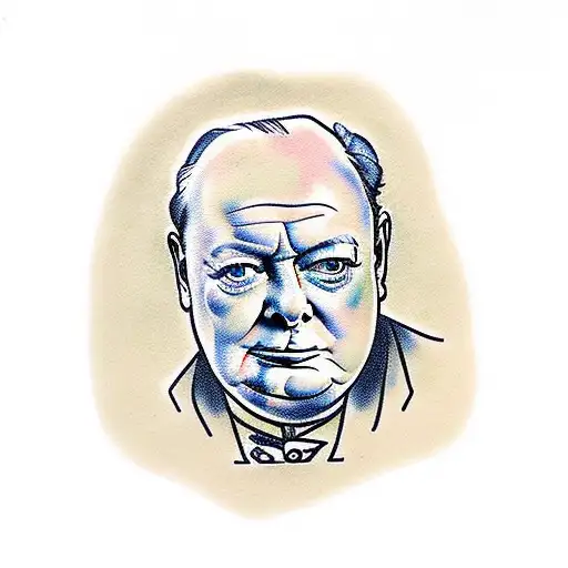 winston churchill tattoo design idea