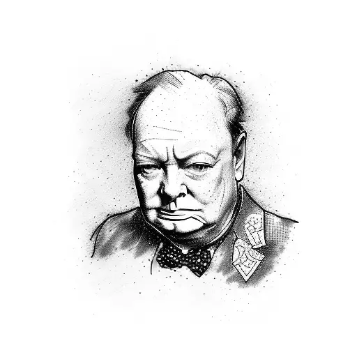 winston churchill tattoo design idea