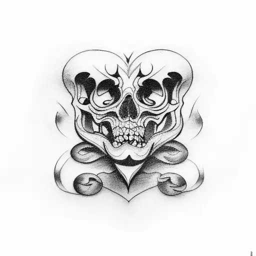 fuck love and hate love tattoo design idea