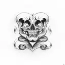 fuck love and hate love tattoo design idea