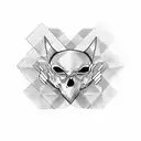 fuck love and hate love tattoo design idea