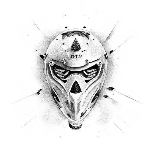 moto et rugby tattoo design idea