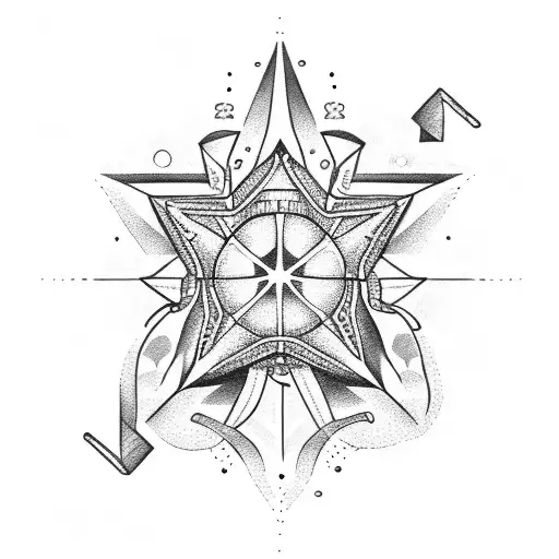 nautical star tattoo design idea
