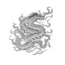 chinese new year snake tattoo design idea