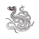 chinese new year snake tattoo design idea