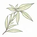 olive leaf tattoo design idea
