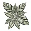 olive leaf tattoo design idea