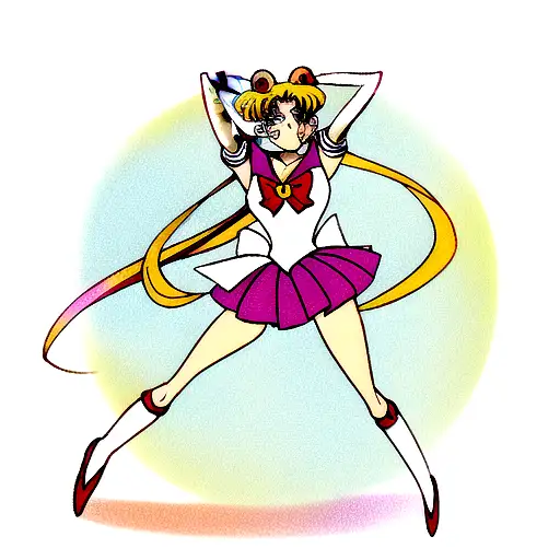 sailor moon tattoo design idea