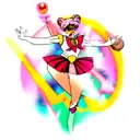 sailor moon tattoo design idea