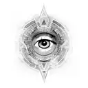 Eye of Ra tattoo design idea