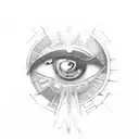 Eye of Ra tattoo design idea