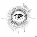 Eye of Ra tattoo design idea