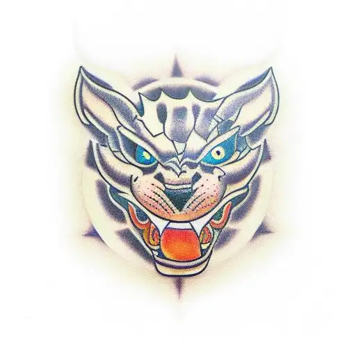 whisky and  Crawling Panther tattoo design idea