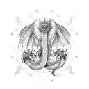 Dragon mandala  tattoo design idea