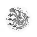 Dragon mandala  tattoo design idea