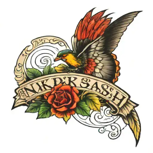 hidden name naksh tattoo design idea