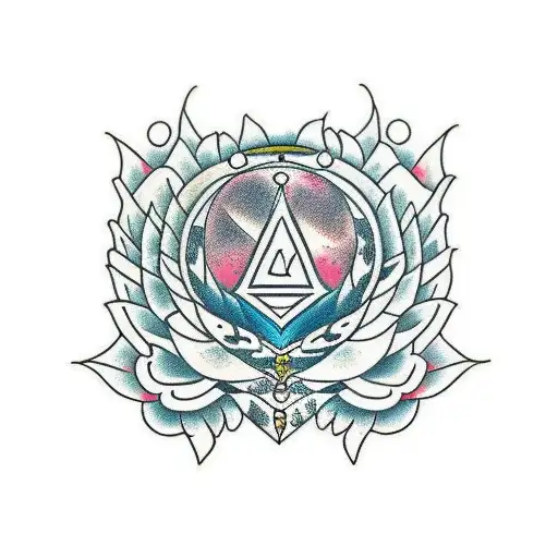 caduceus, kia kaha, lotus tattoo design idea