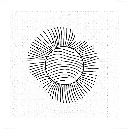 topografic lines in a square tattoo design idea