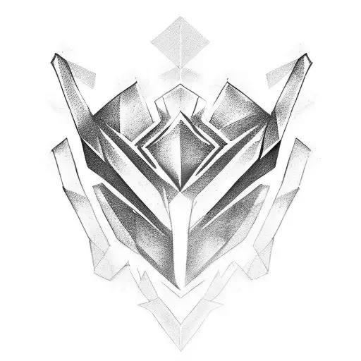 shaco silhouette tattoo design idea