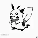 Pikachu militaire  tattoo design idea
