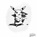 Pikachu militaire  tattoo design idea
