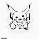 Pikachu militaire  tattoo design idea