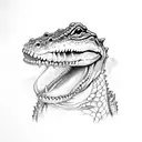 ALLIGATOR tattoo design idea