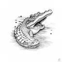 ALLIGATOR tattoo design idea