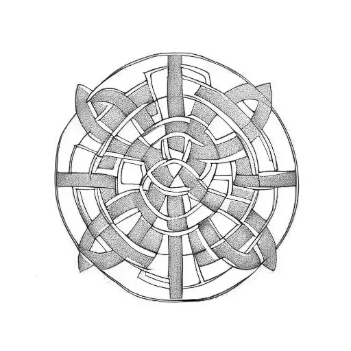 Celtic knot sleeve  tattoo design idea