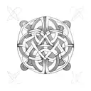 Celtic knot sleeve  tattoo design idea