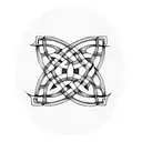 Celtic knot sleeve  tattoo design idea