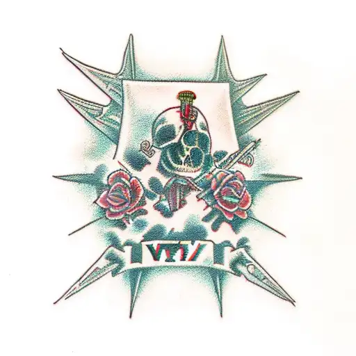 Hell vs Heaven tattoo design idea