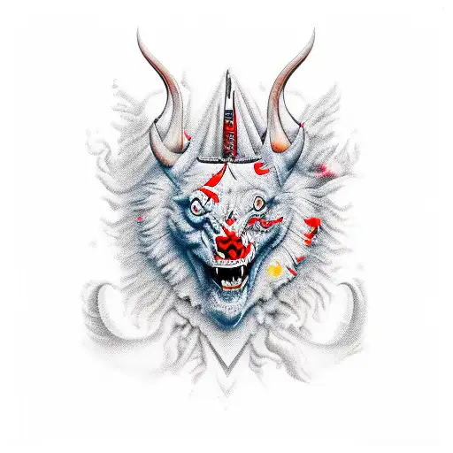 Devils tattoo design idea