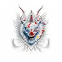 Devils tattoo design idea