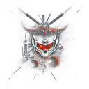 Devils tattoo design idea