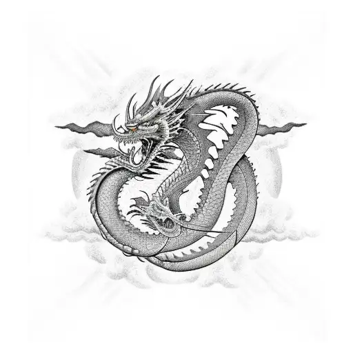 tattoo chest  dragon planets tattoo design idea