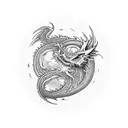 tattoo chest  dragon planets tattoo design idea
