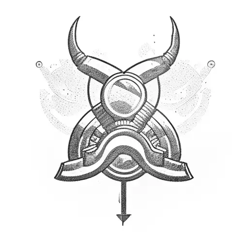 An intricate black-grey tattoo of a weightlifting barbell surrounded by crashing waves tattoo design idea