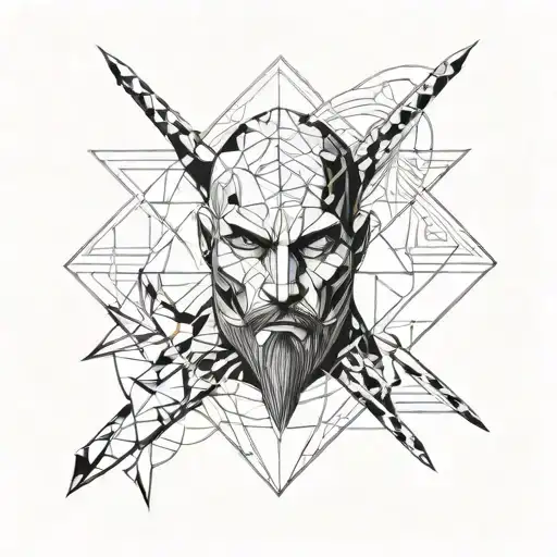    thug men  tattoo design idea