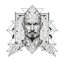    thug men  tattoo design idea