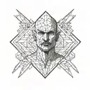    thug men  tattoo design idea